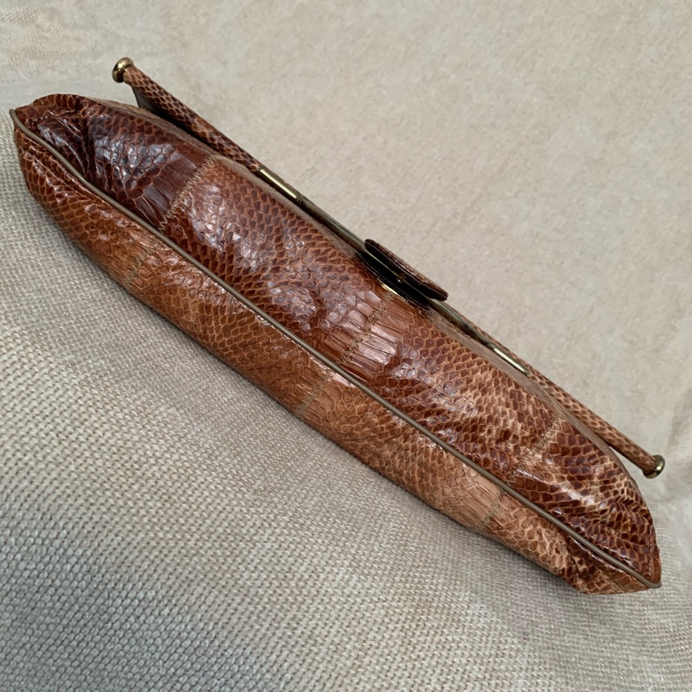 Vintage Caprice Authentic Python Clutch - image 6